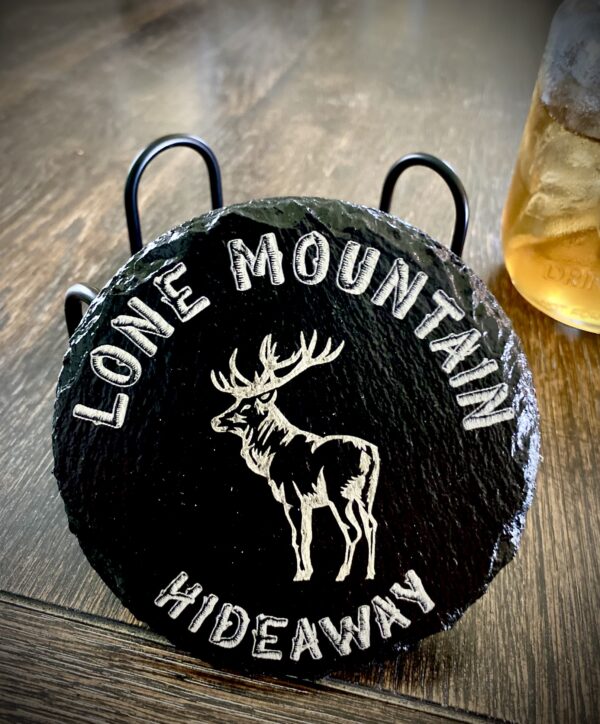 “Engraved in Stone, Remembered Forever — Custom 4" Slate Coasters That Make Every Sip Look Sharp.” - Image 5